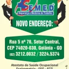 Imagem 1 da empresa SEMED SEGURANÇA E MEDICINA DO TRABALHO Segurança Do Trabalho em Goiânia GO